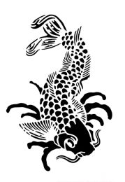 Tattoostencil ASA Koi 